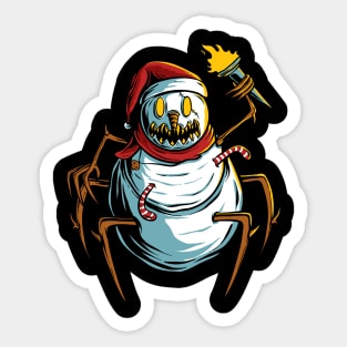 Angry snowman Sticker